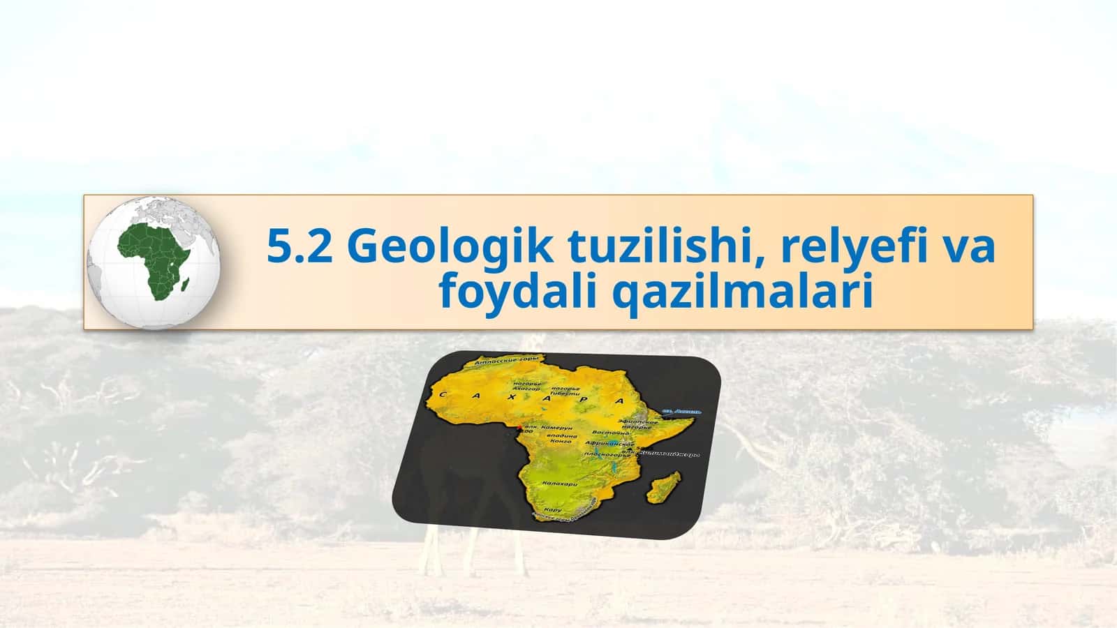 Geologik tuzilishi, relyefi va foydali qazilmalari 1