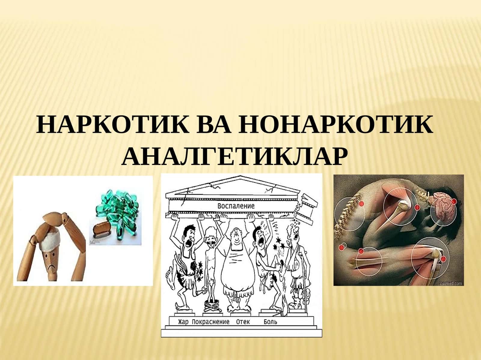 НАРКОТИК ВА НОНАРКОТИК АНАЛГЕТИКЛАР 1