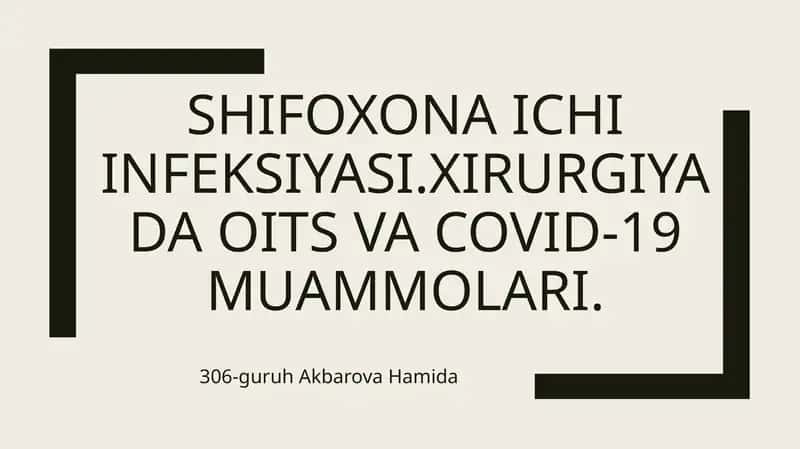 Shifoxona ichiinfeksiyasi 1