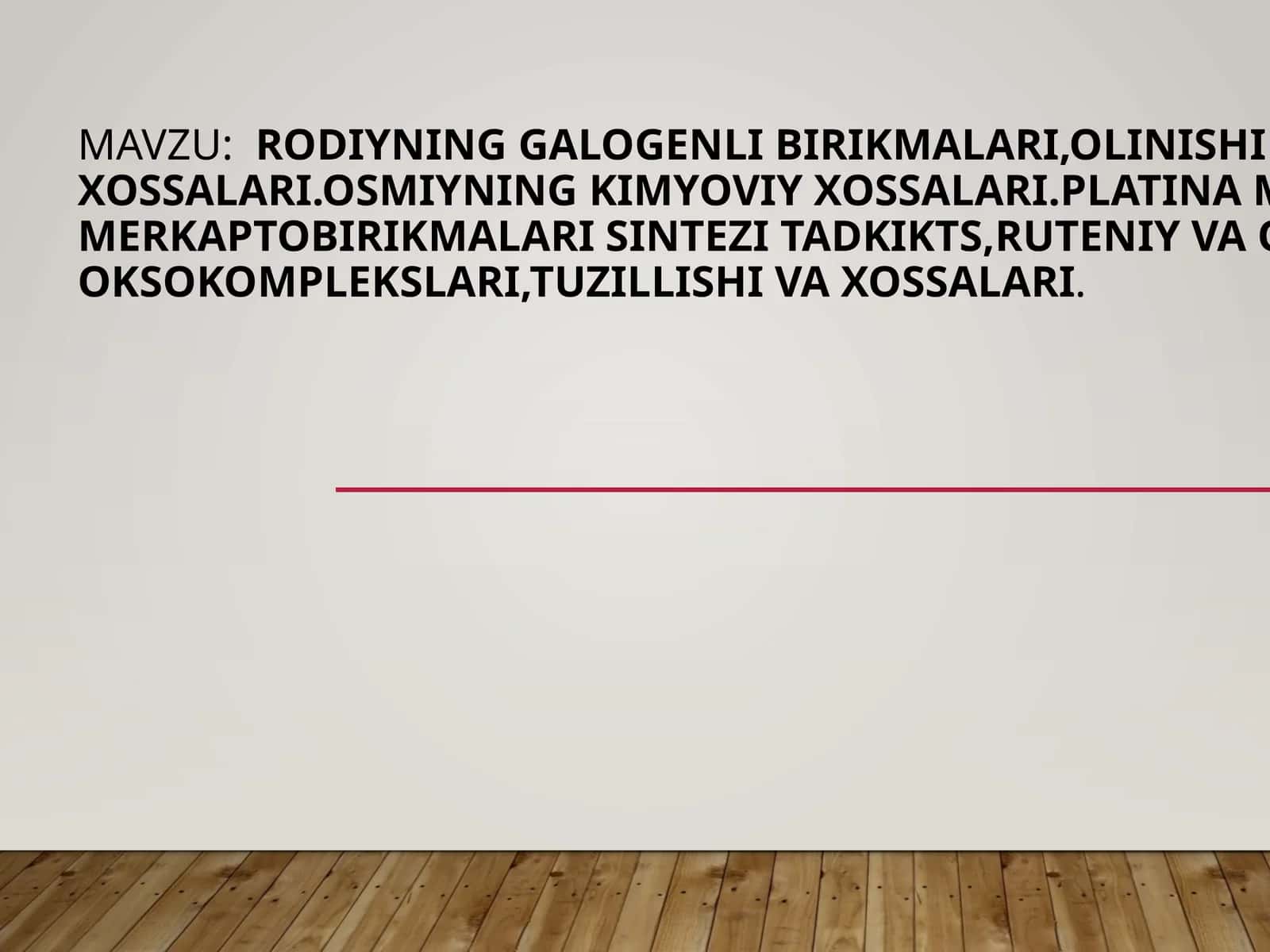 Rodiy va uning xossalari 1