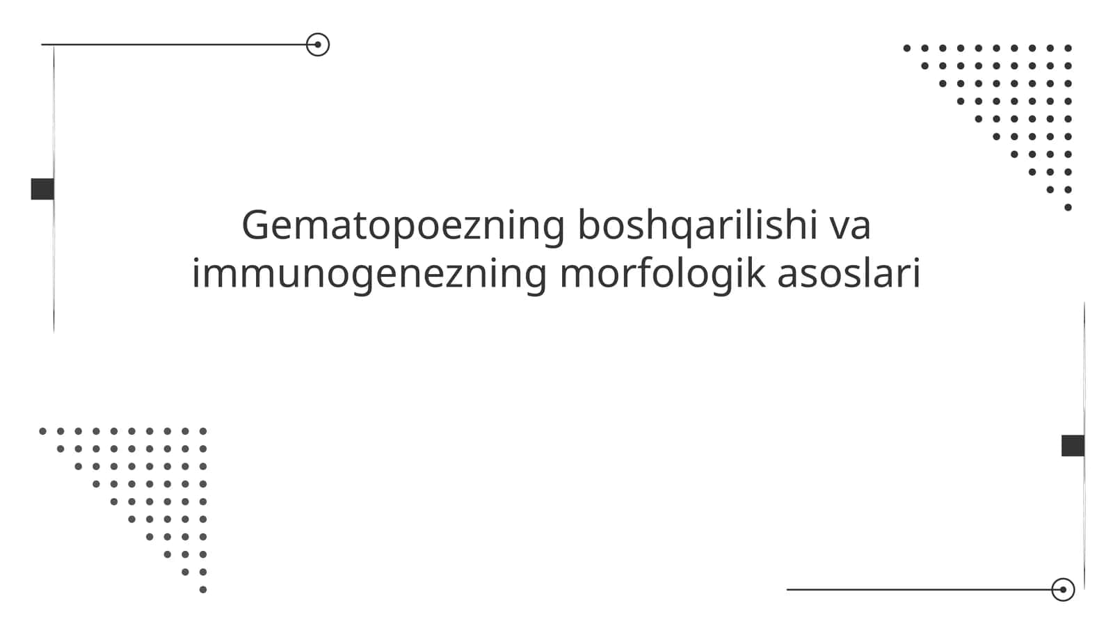 Gistologiya.Gemositopoez jarayonining boshqariluvi. Imun-himoya reaksiyalarining morfologik asoslari. 1