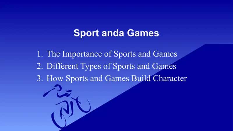 Sport and Games 1