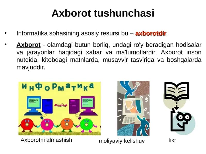 Ахbоrоttushunchаsi 1