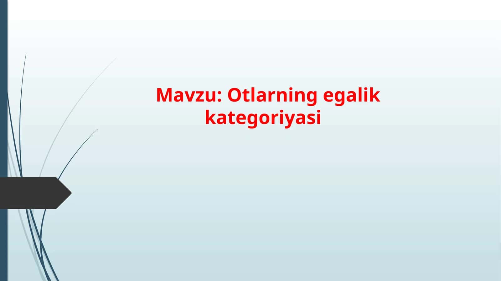 Otlarning egalik kategoriyasi 1