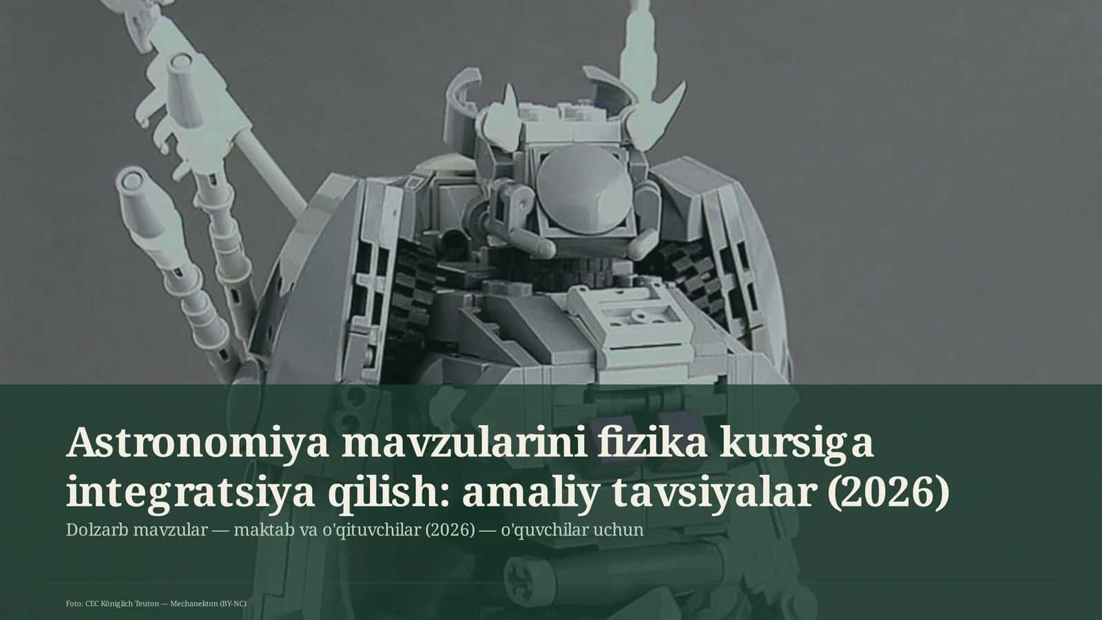 Astronomiya mavzularini fizika kursiga integratsiya qilish 1