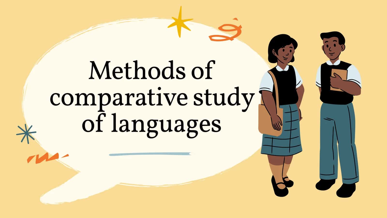 Methods of comparative study of languages 1