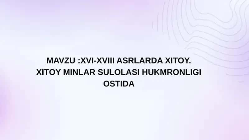 Xitoydagi falsafiy-axloqiy ta’limotlar 1
