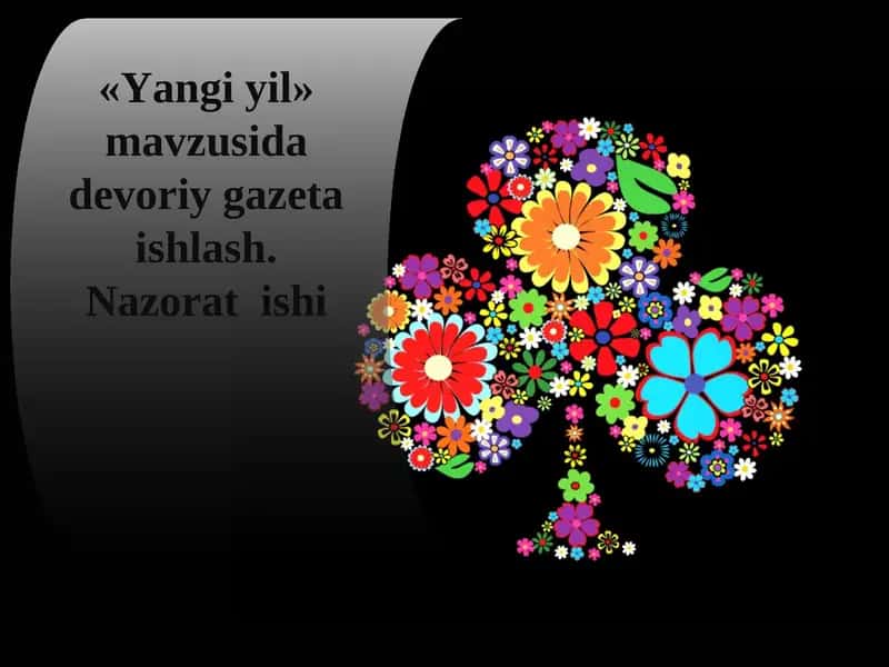 Yangi yil devoriy gazeta ishlash 1