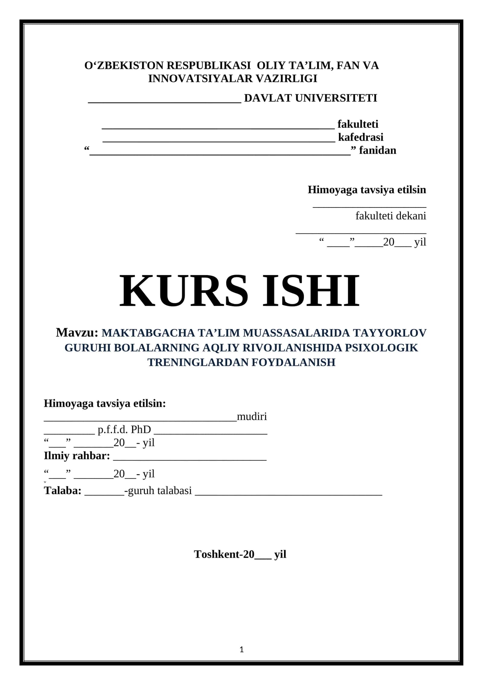 MAKTABGACHA TA’LIM MUASSASALARIDA TAYYORLOV GURUHI BOLALARNING AQLIY RIVOJLANISHIDA PSIXOLOGIK TRENINGLARDAN FOYDALANISH 1