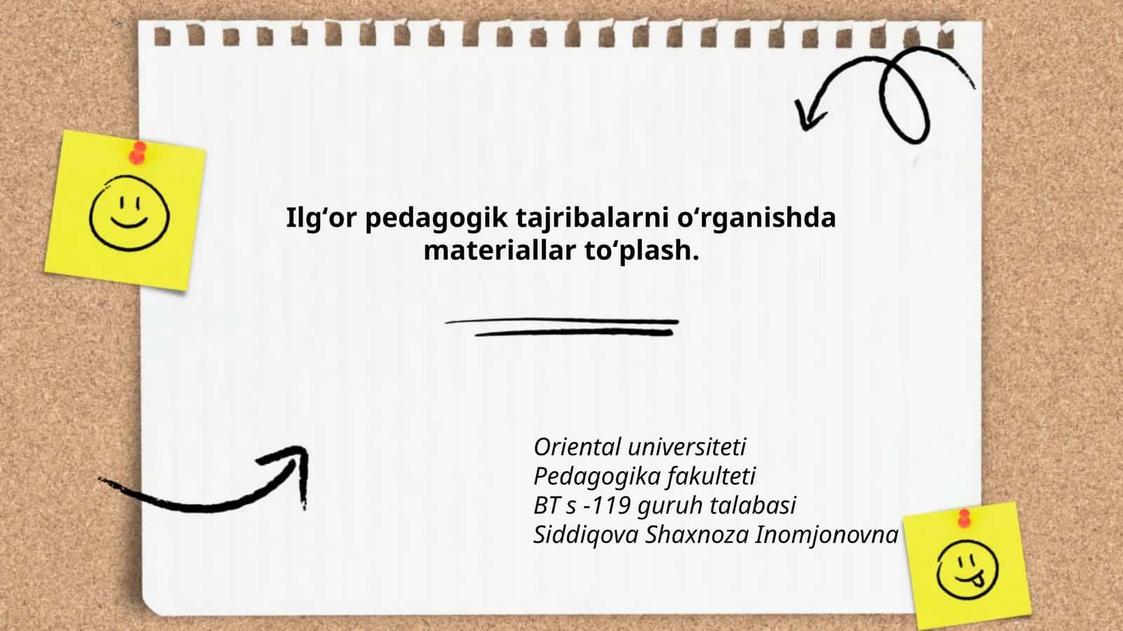 Ilgʻor pedagogik tajribalarni oʻrganishda materiallar toʻplash 1