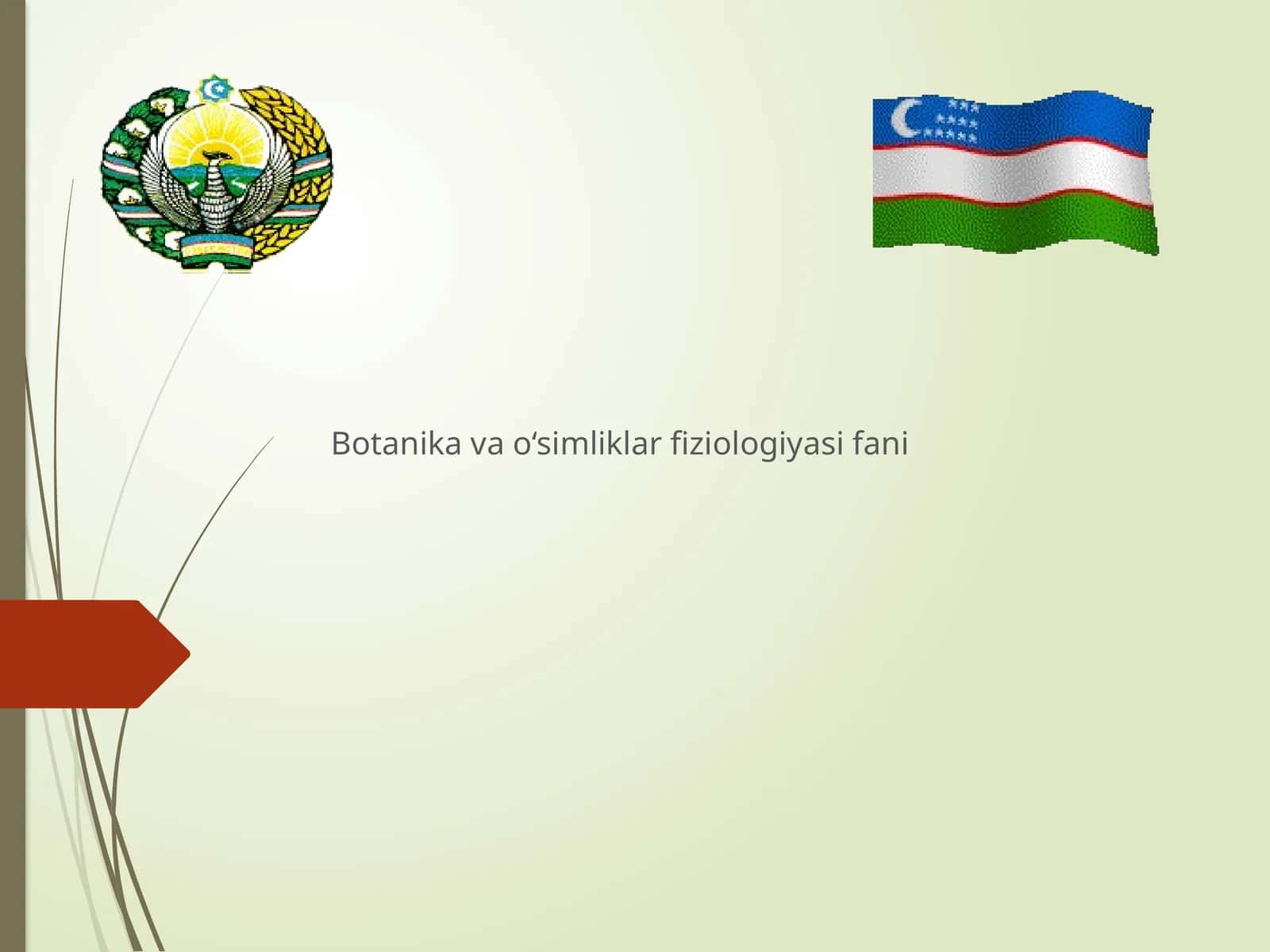 Botanika va o‘simliklar fiziologiyasi fani 1