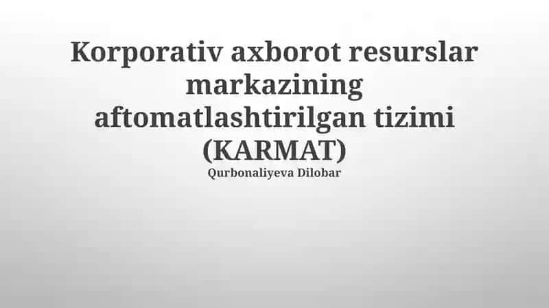 KARMAT