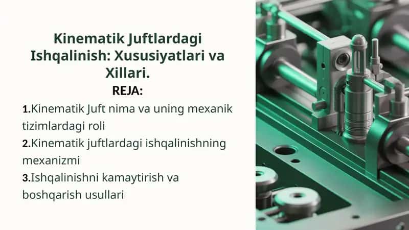 Kinematik Juftlardagi Ishqalinish 1