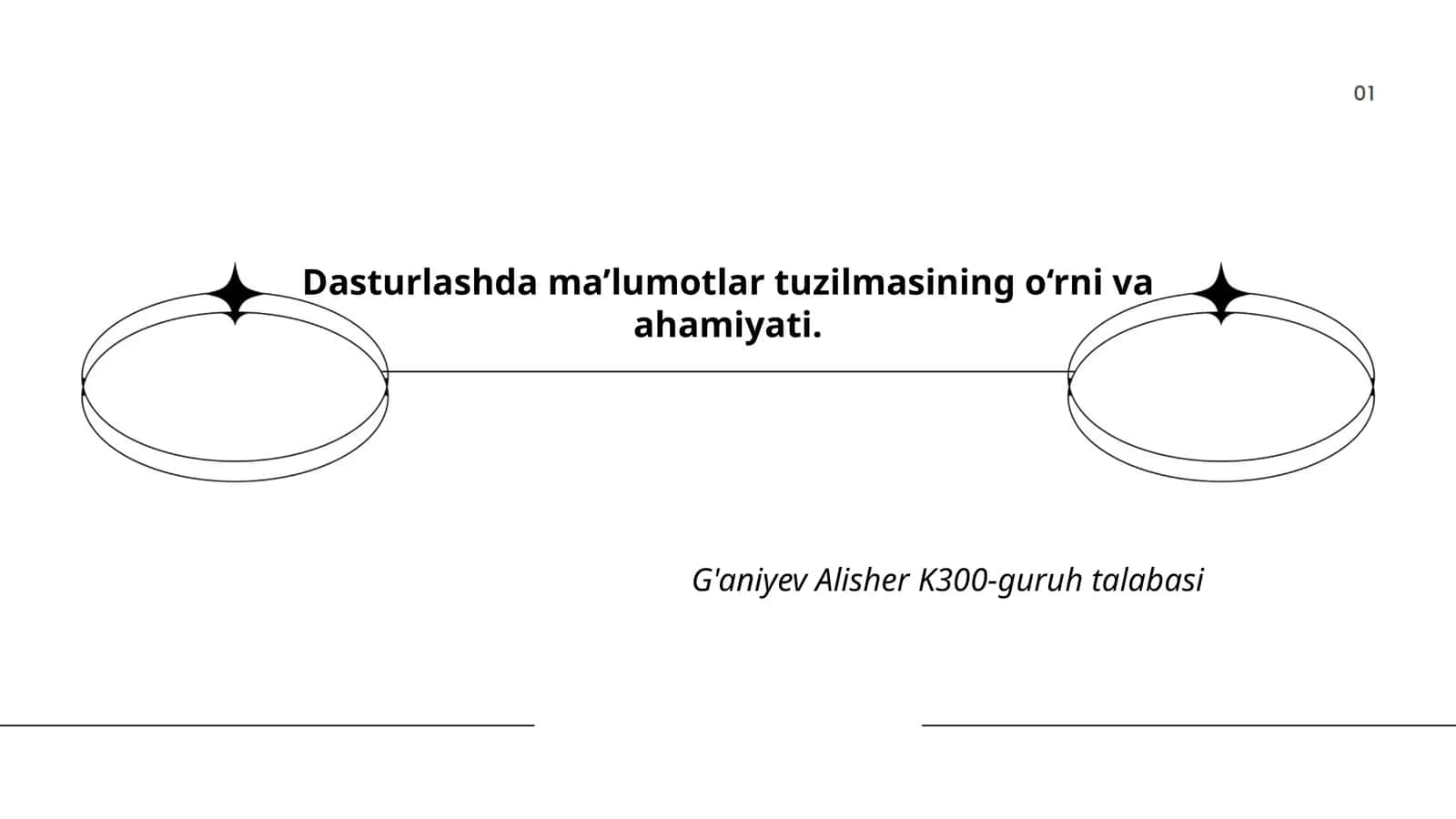 Ma'lumotlar tuzilmalari (Data Structures) 1