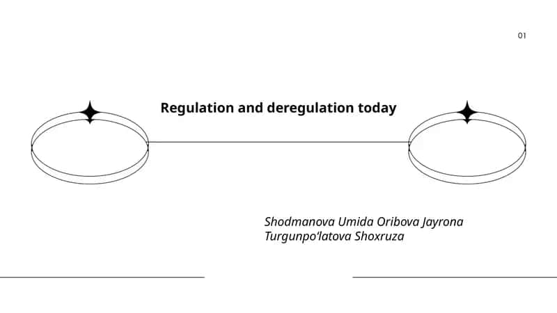 Regulation and deregulation today 1