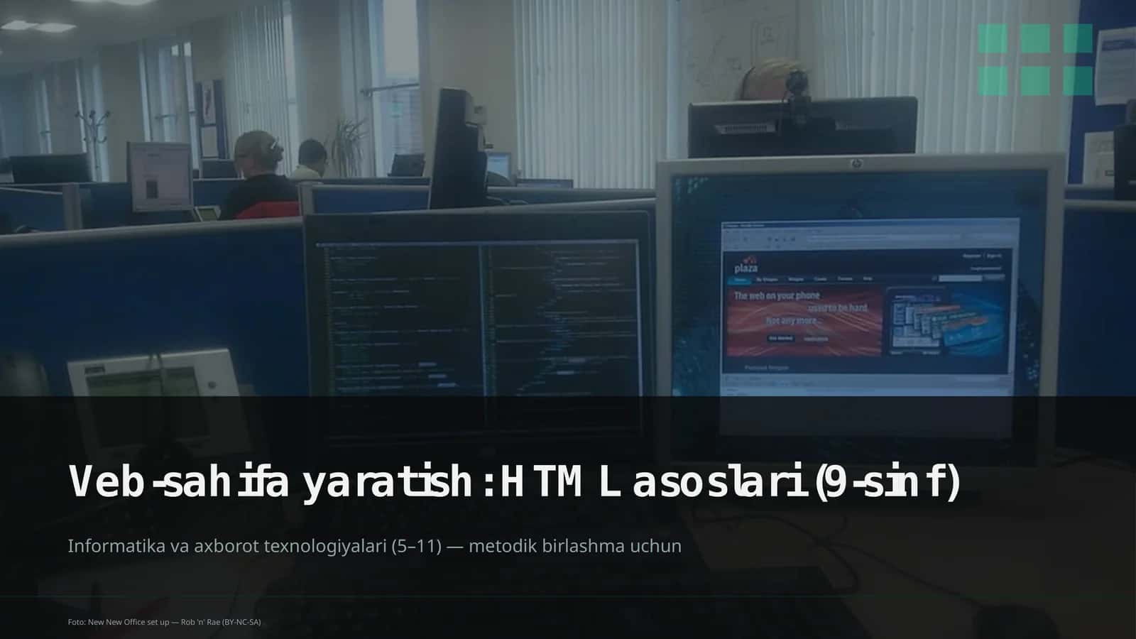 Veb-sahifa yaratish: HTML asoslari (9-sinf) 1