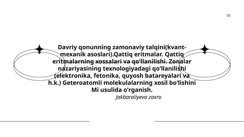 Davriy qonuning zamonaviy talqini 1