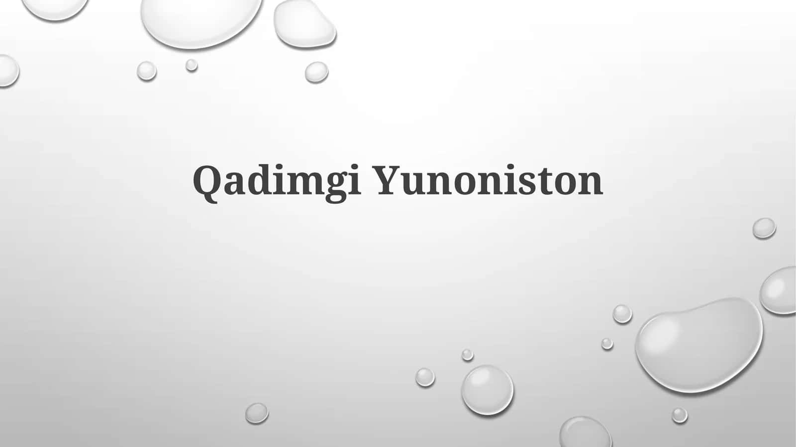QadimgiYunoniston 1