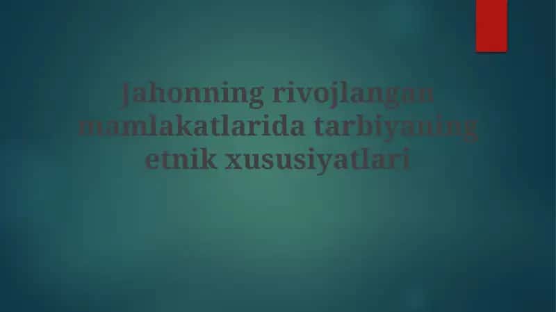 Madaniy merosni saqlash 1