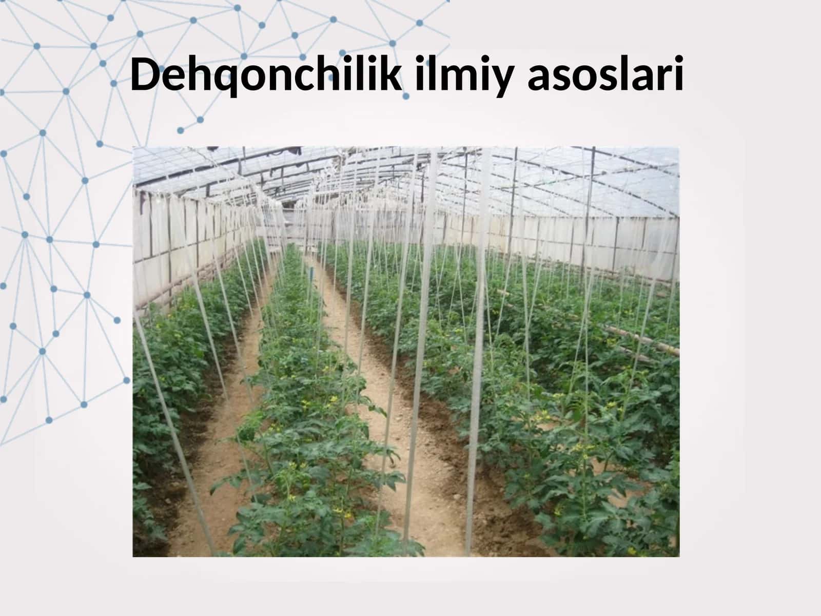 Dehqonchilik ilmiy asoslari 1