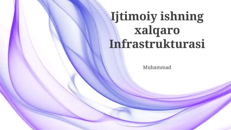 Xalqaro Hamkorlik va Hamjihatlik 1