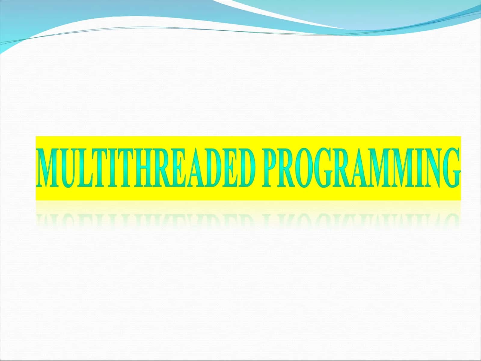 Multitasking in Java 1