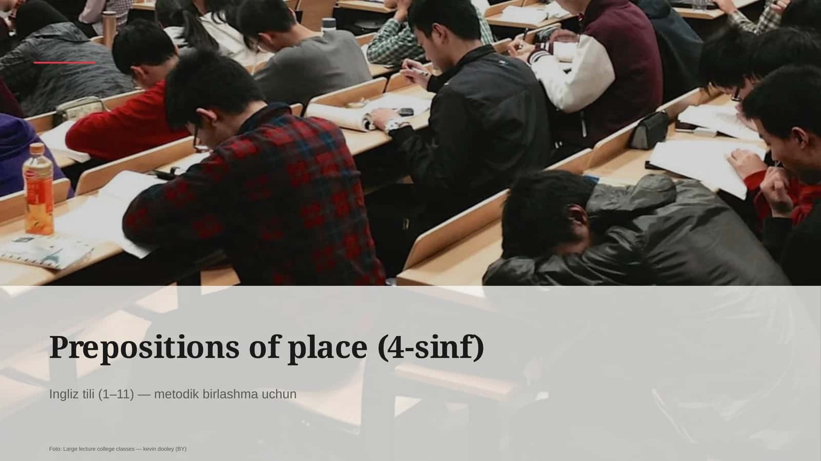Prepositions of place (4-sinf) 1