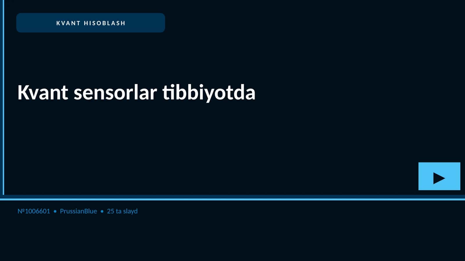 Kvant sensorlar tibbiyotda 1