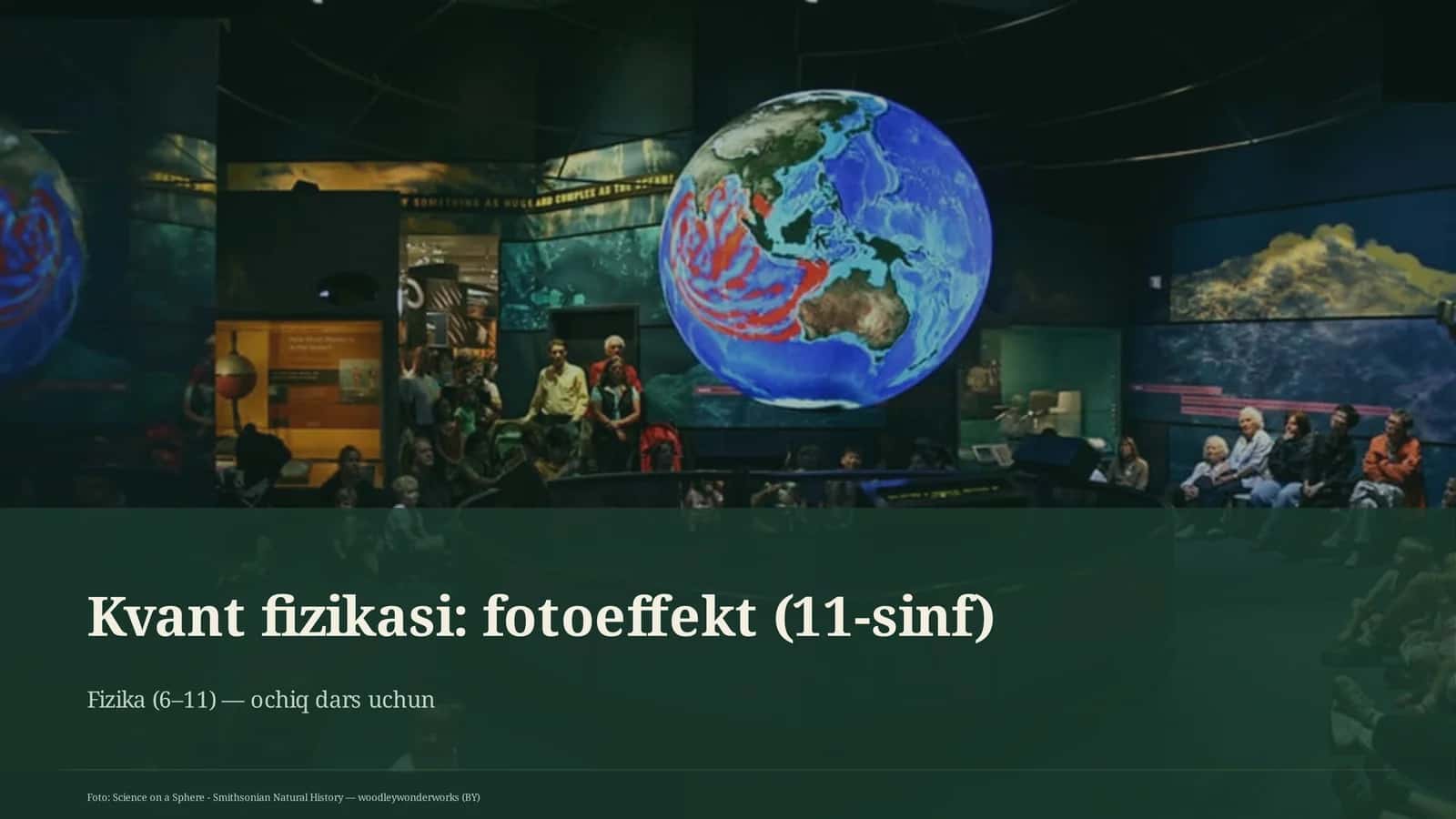 Kvant fizikasi: fotoeffekt (11-sinf) 1