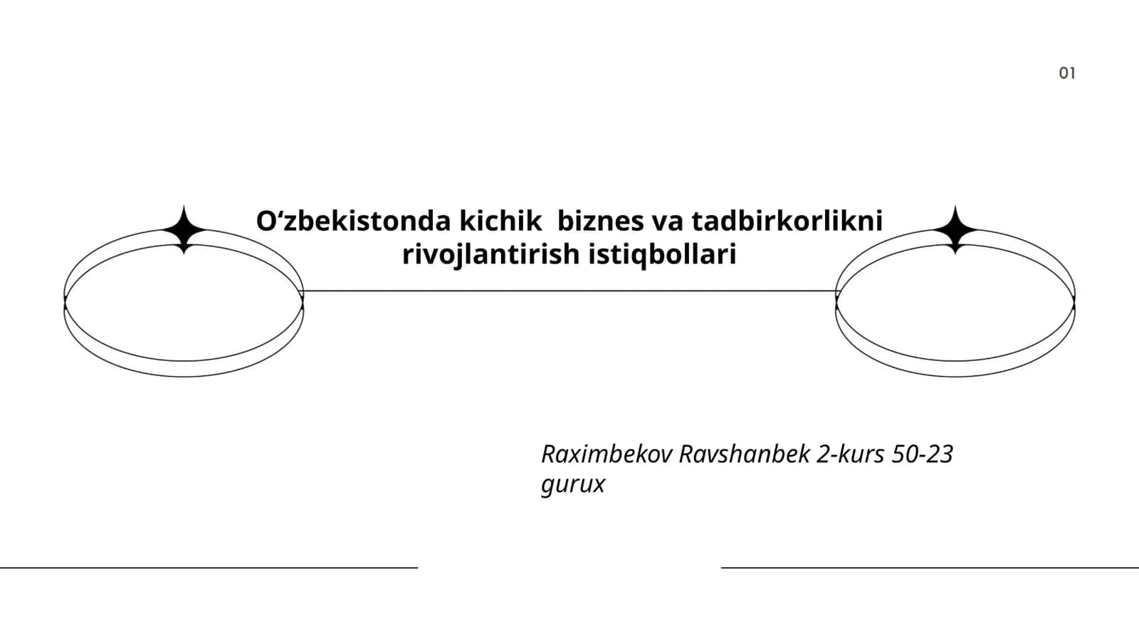 Kichik biznes va tadbirkorlikni rivojlantirish istiqbollari 1
