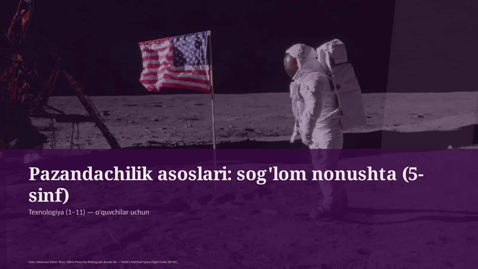 Pazandachilik asoslari: sog'lom nonushta (5-sinf) 1