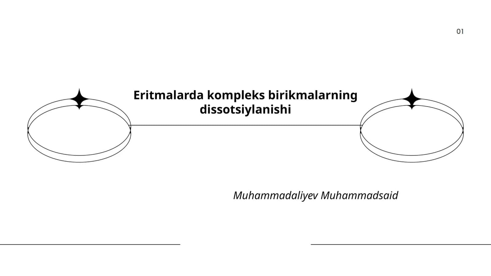 Eritmalarda kompleks birikmalarning dissotsiylanishi 1