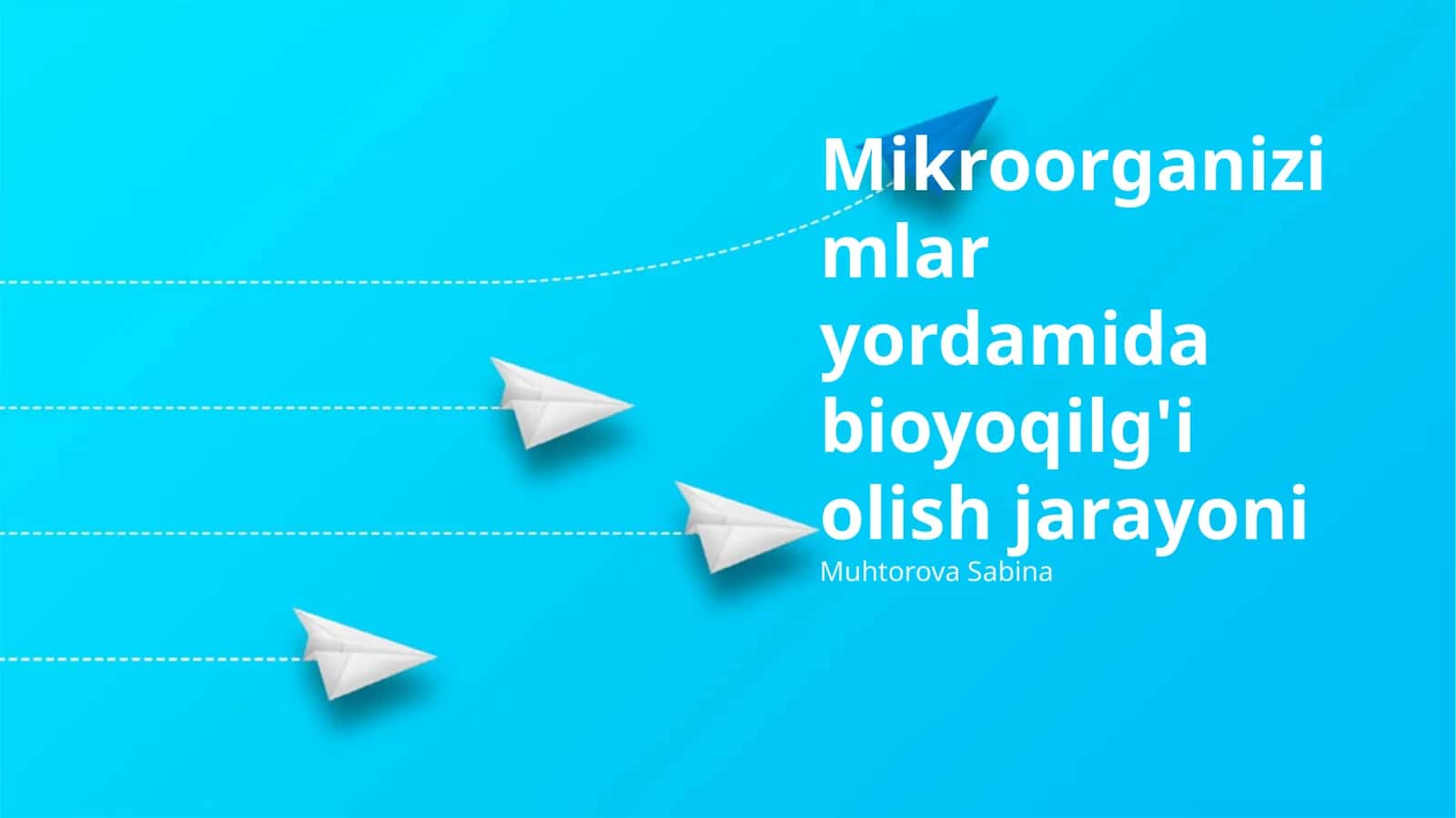 Mikroorganizimlar yordamida bioyoqilg'i olish jarayoni 1