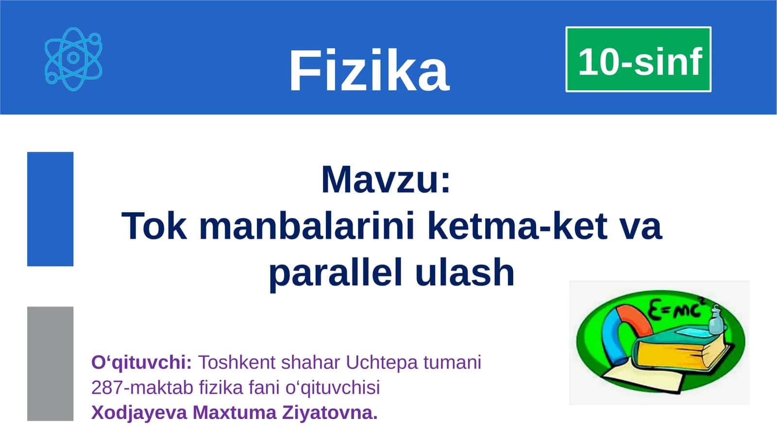 Elektr tok manbalari 1