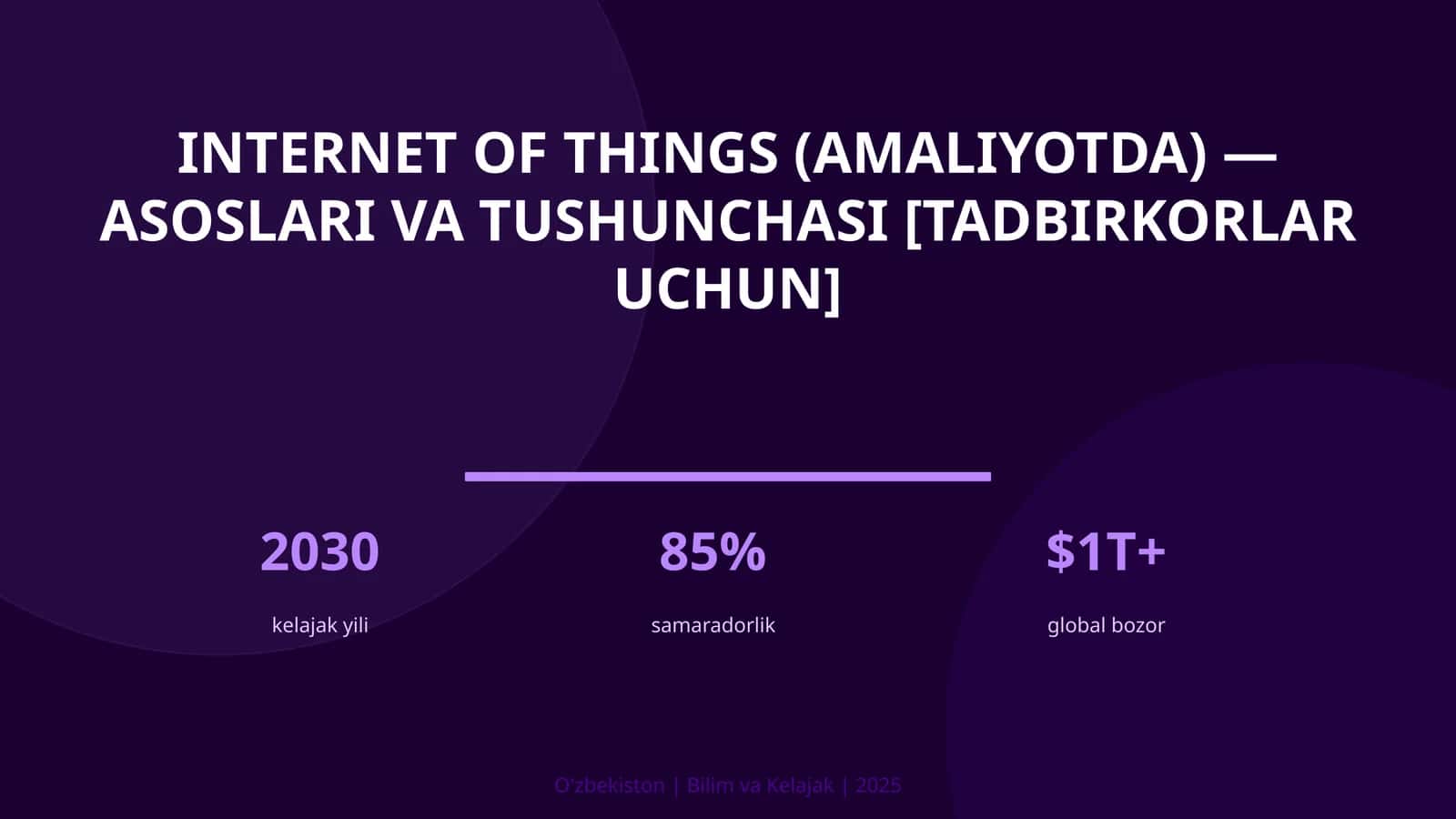 Internet of Things (amaliyotda) — asoslari va tushunchasi [tadbirkorlar uchun] 1