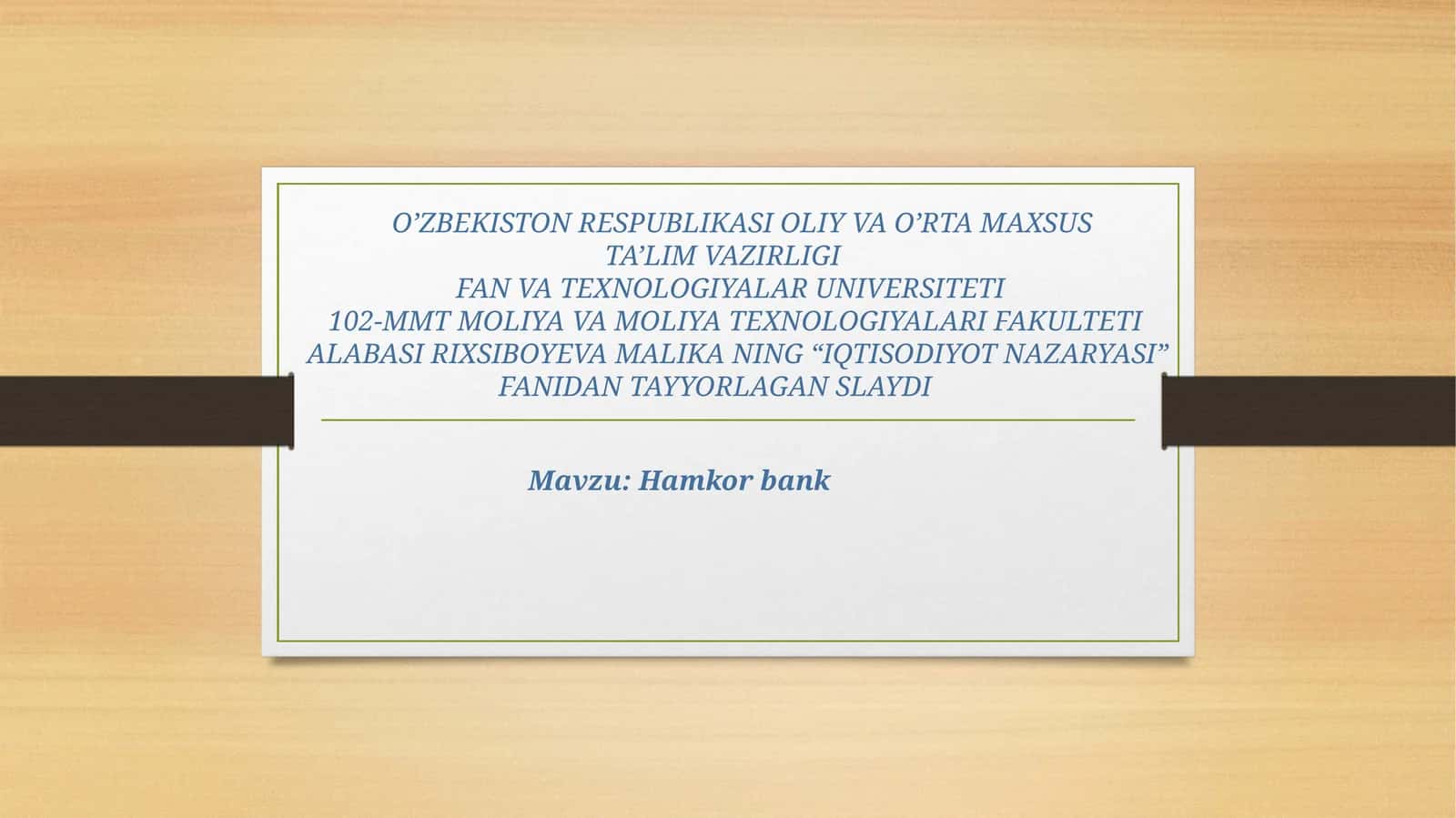 Hamkorbank 1