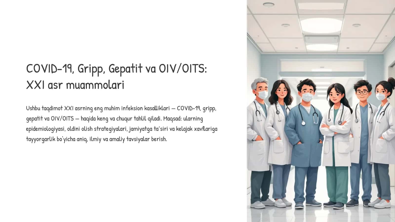 COVID-19, Gripp, Gepatit va OIV/OITS: XXI asr muammolari 1
