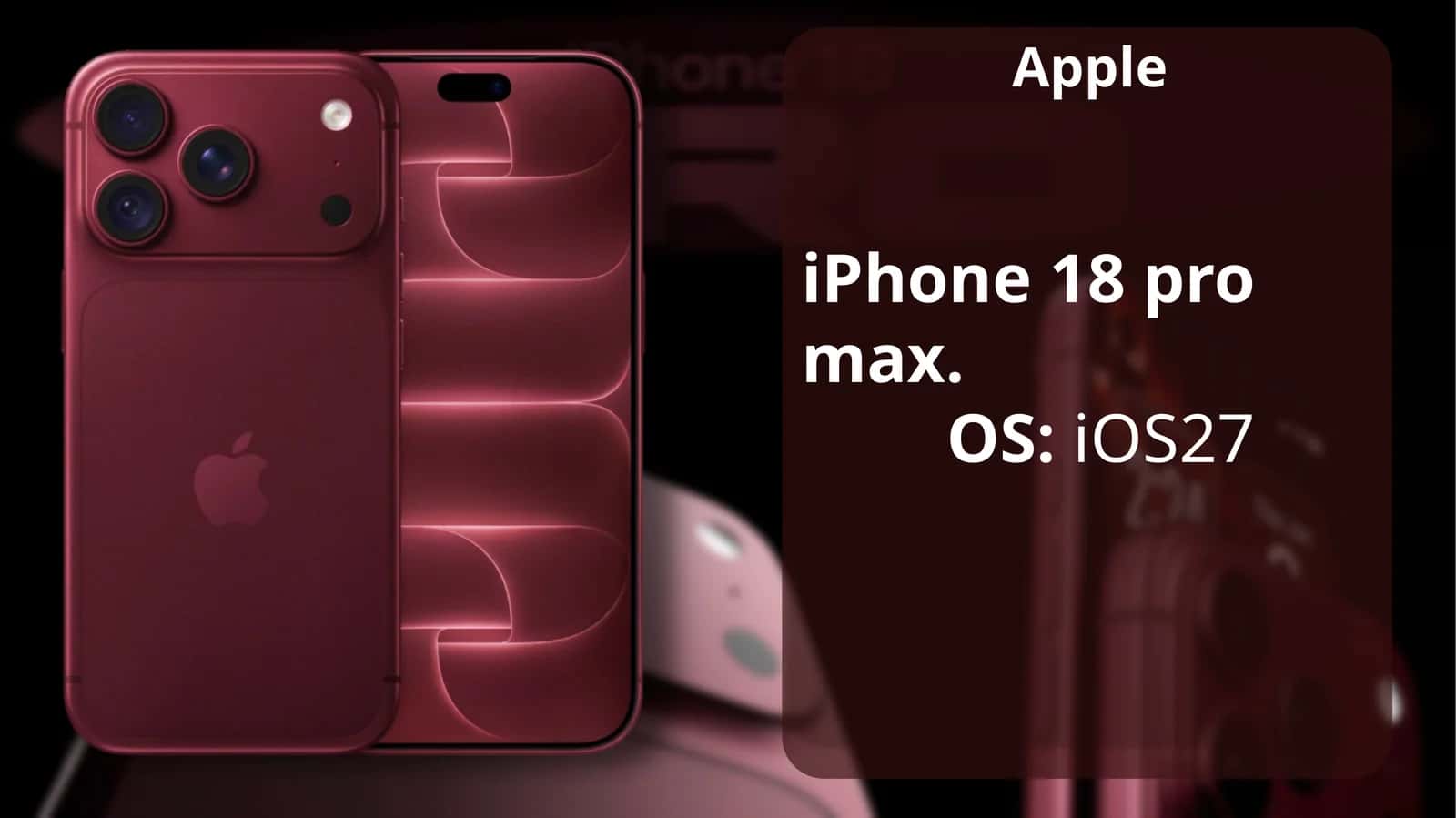 Apple iPhona 18 pro max haqida 1
