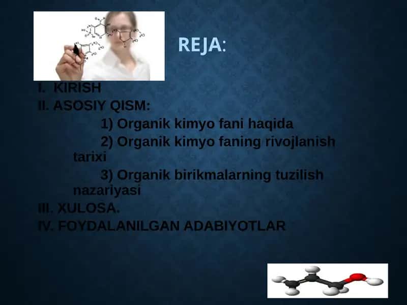 Organik Kimyo 1