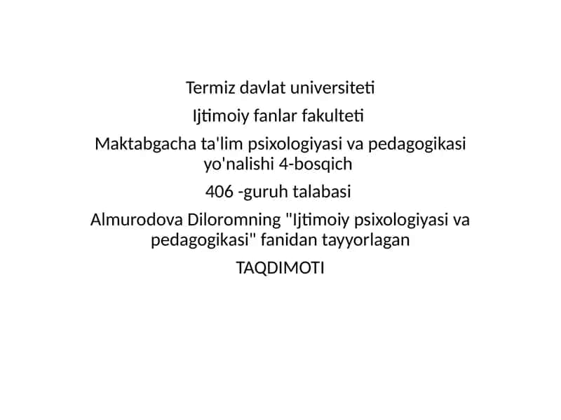 Ijtimoiy Psixologiya va Pedagogika 1