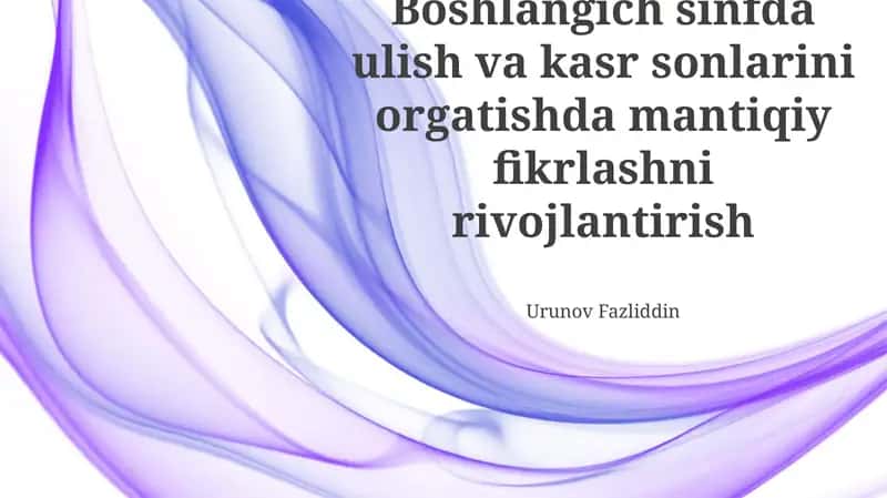 Kasrlarni tasavvur qilish: Mantiqiy yondashuv 1