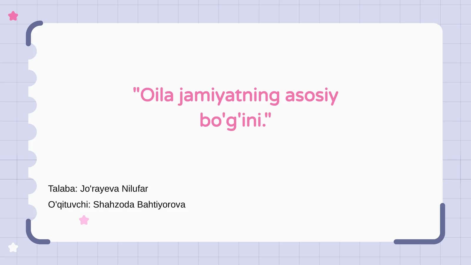 Oilaviy Ne'mat 1