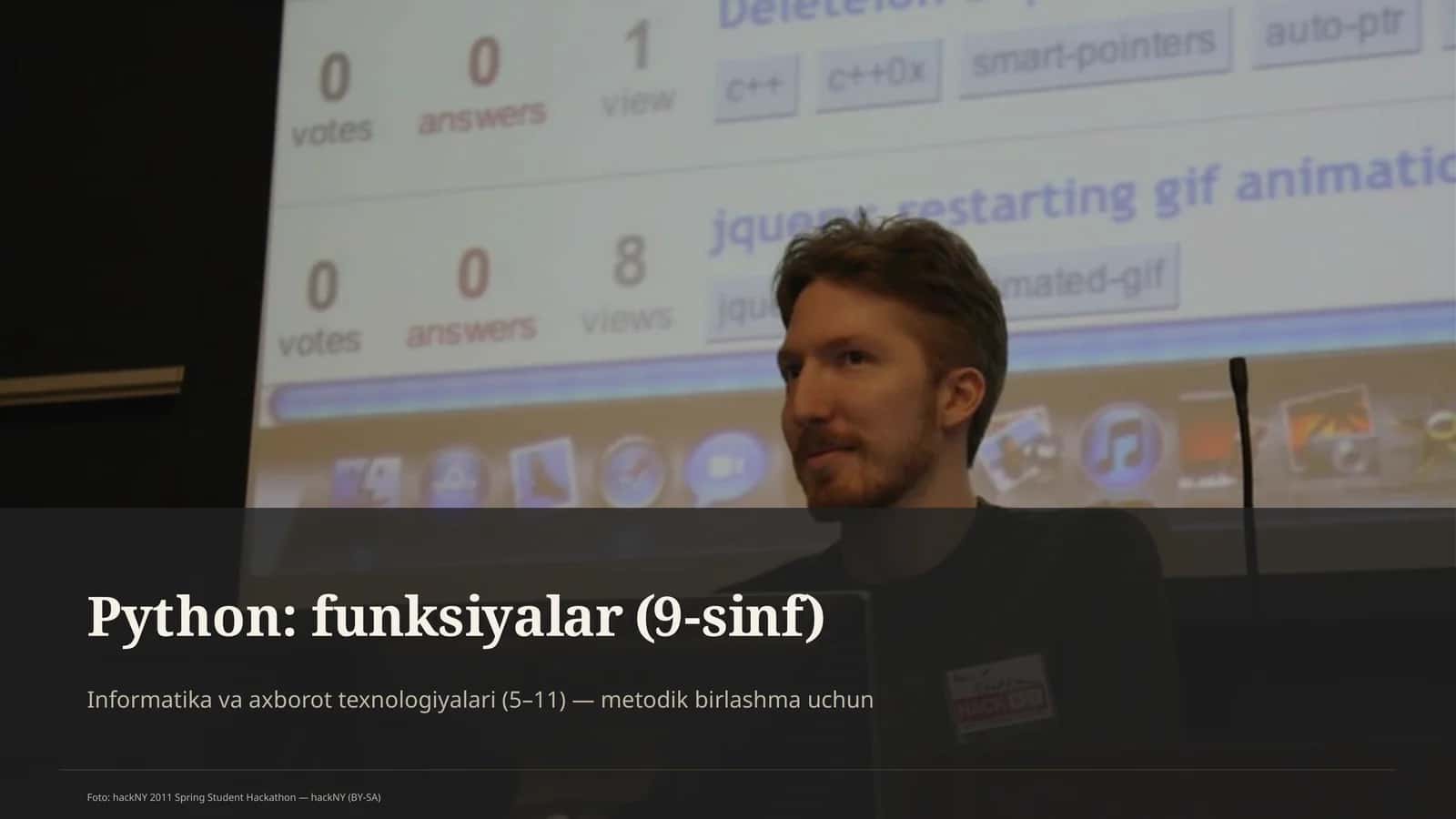 Python: funksiyalar (9-sinf) 1