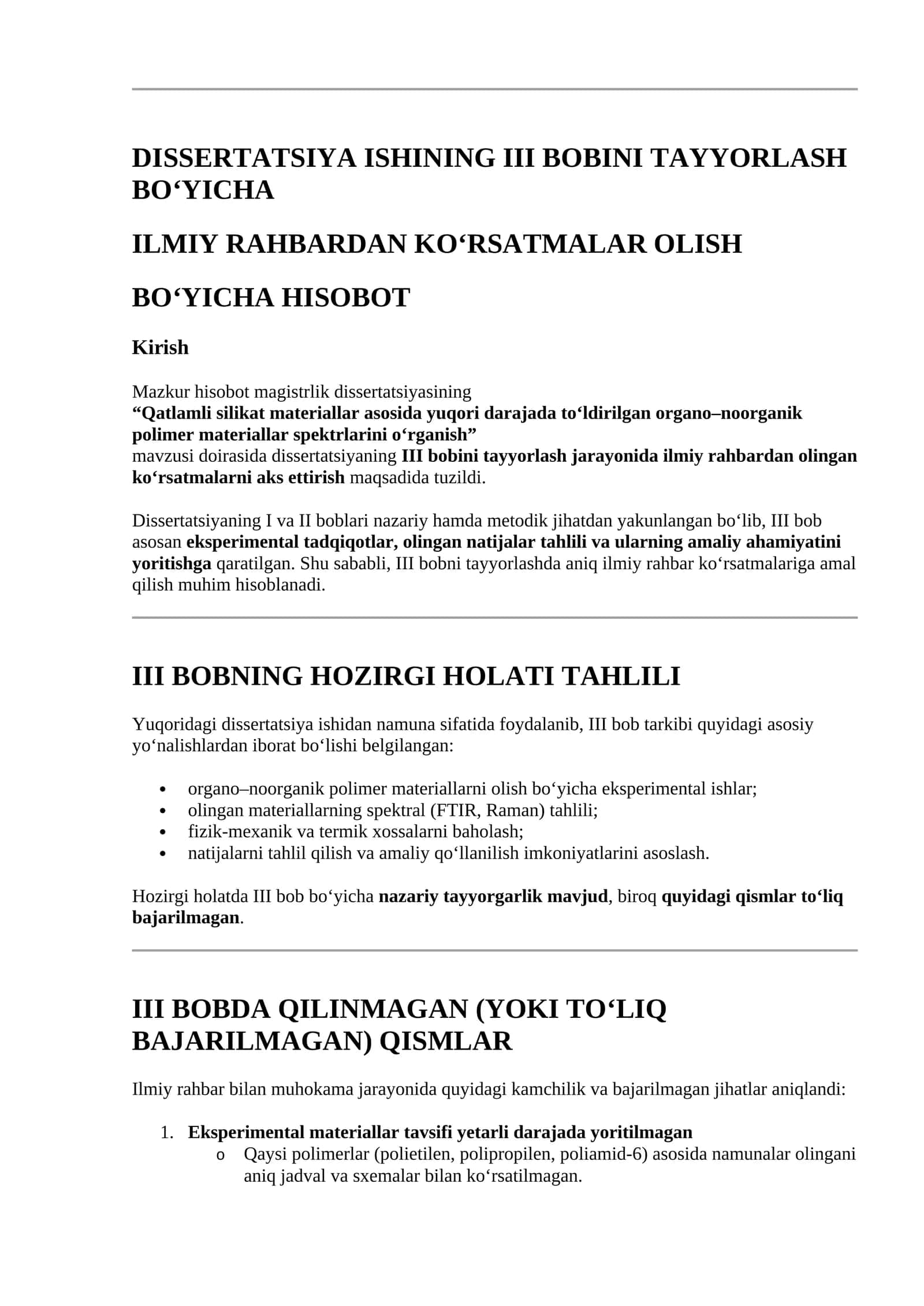 III Bobini Tayyorlash Ilmiy Rahbardan 1