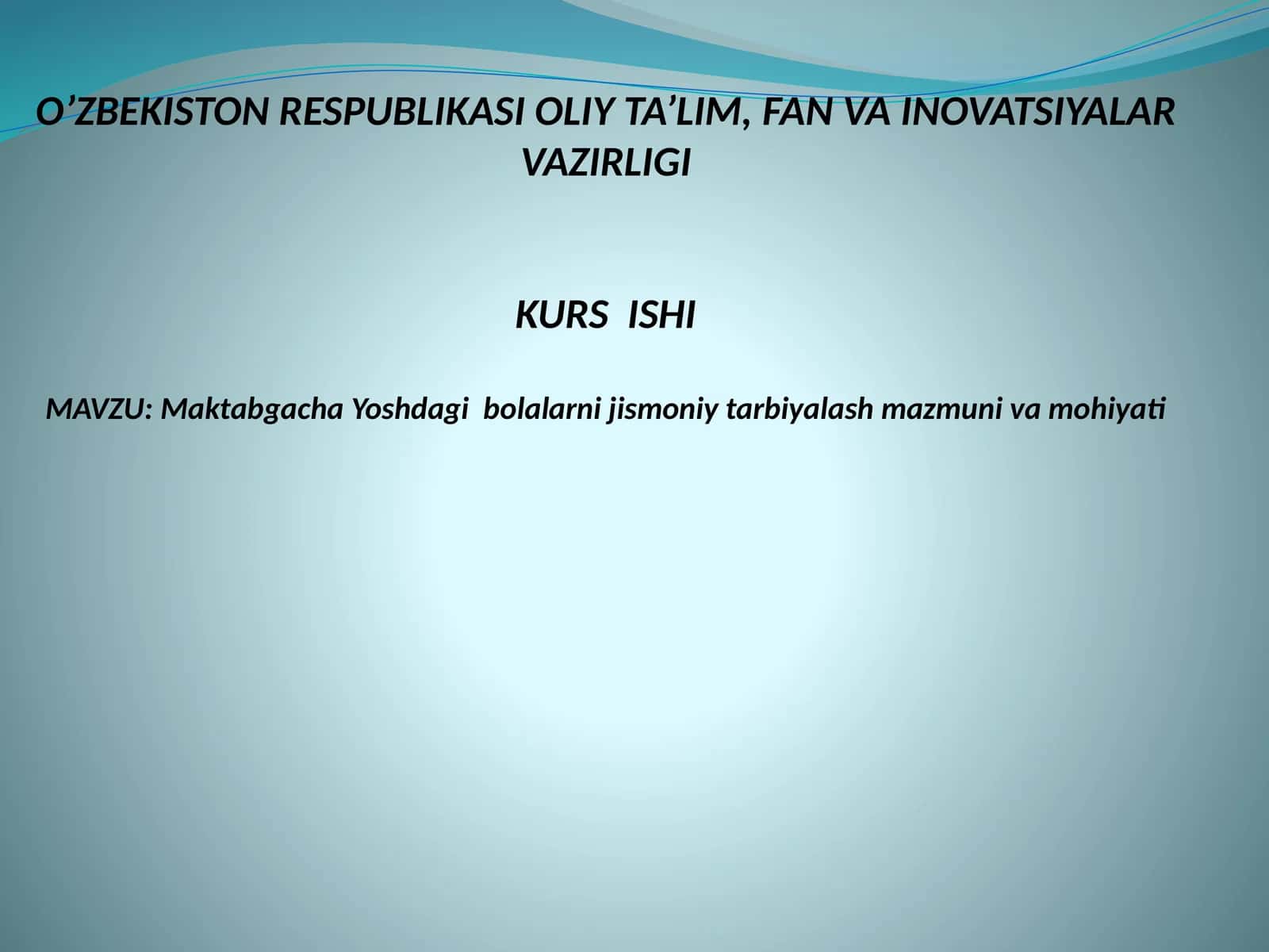 Maktabgacha Yoshdagibolalarnijismoniytarbiyalashmazmunivamohiyati 1