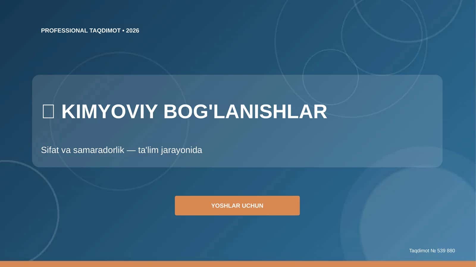 KIMYOVIY BOG'LANISHLAR 1