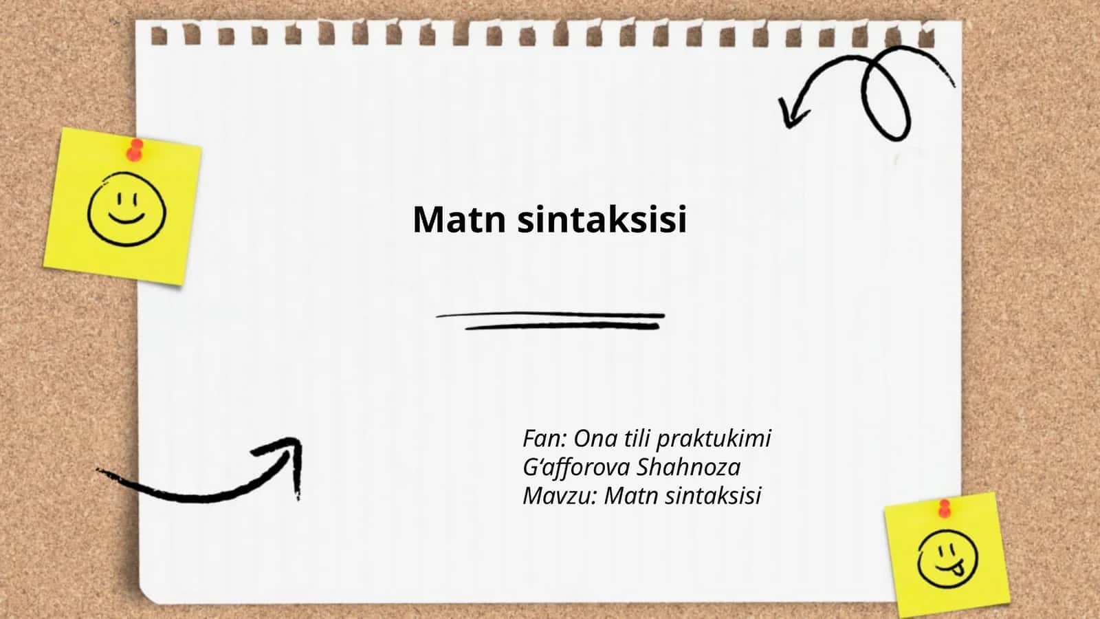 Matn sintaksisi 1