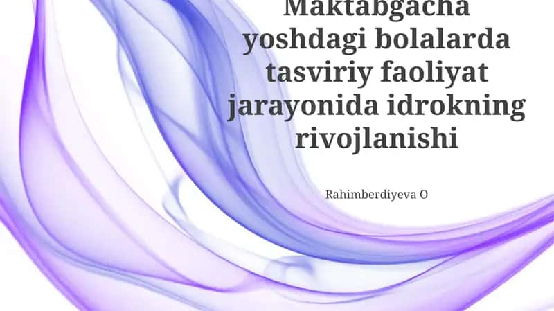 Tasviriy faoliyat jarayoni 1