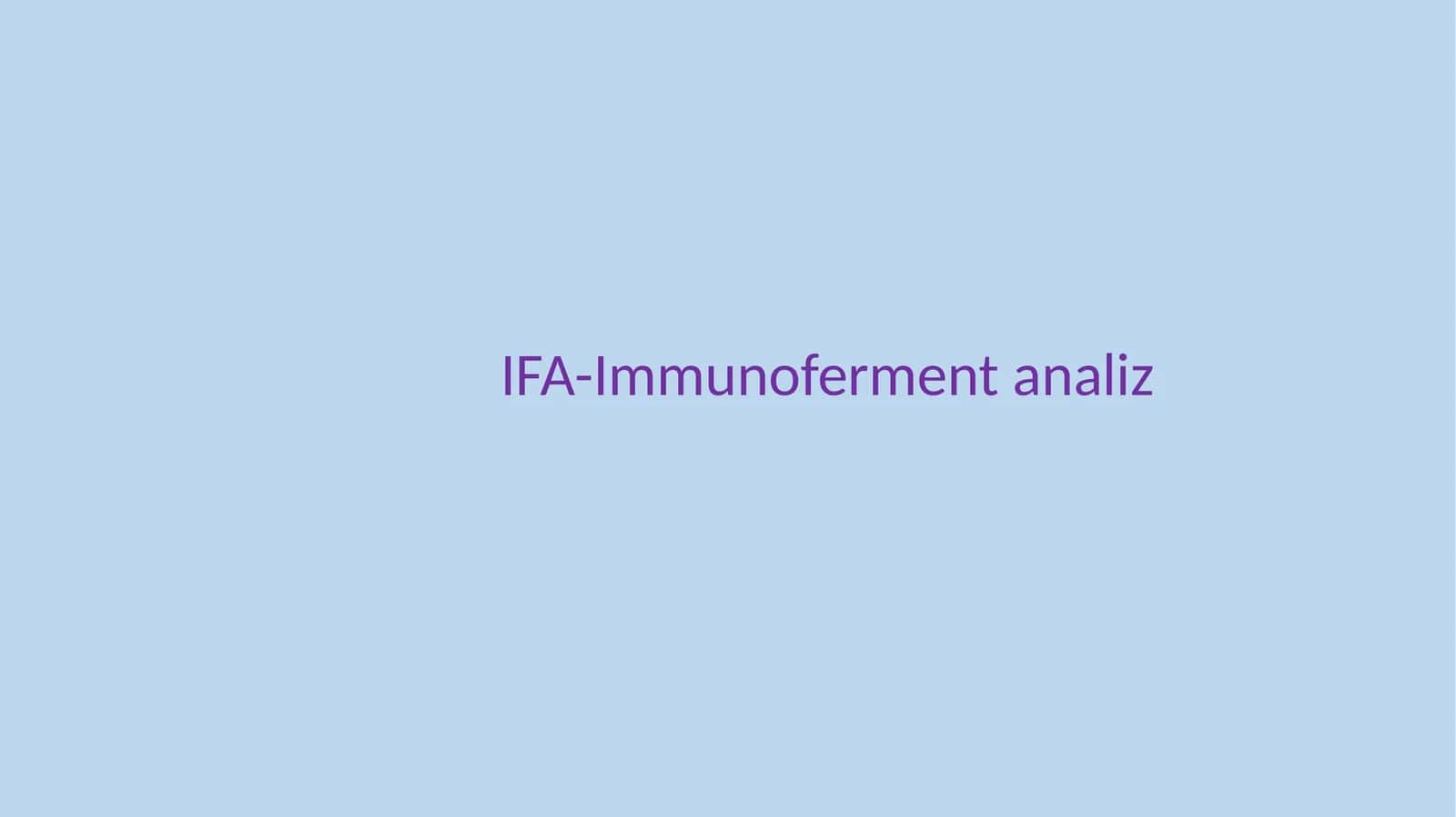 IFA-Immunofermentanaliz 1