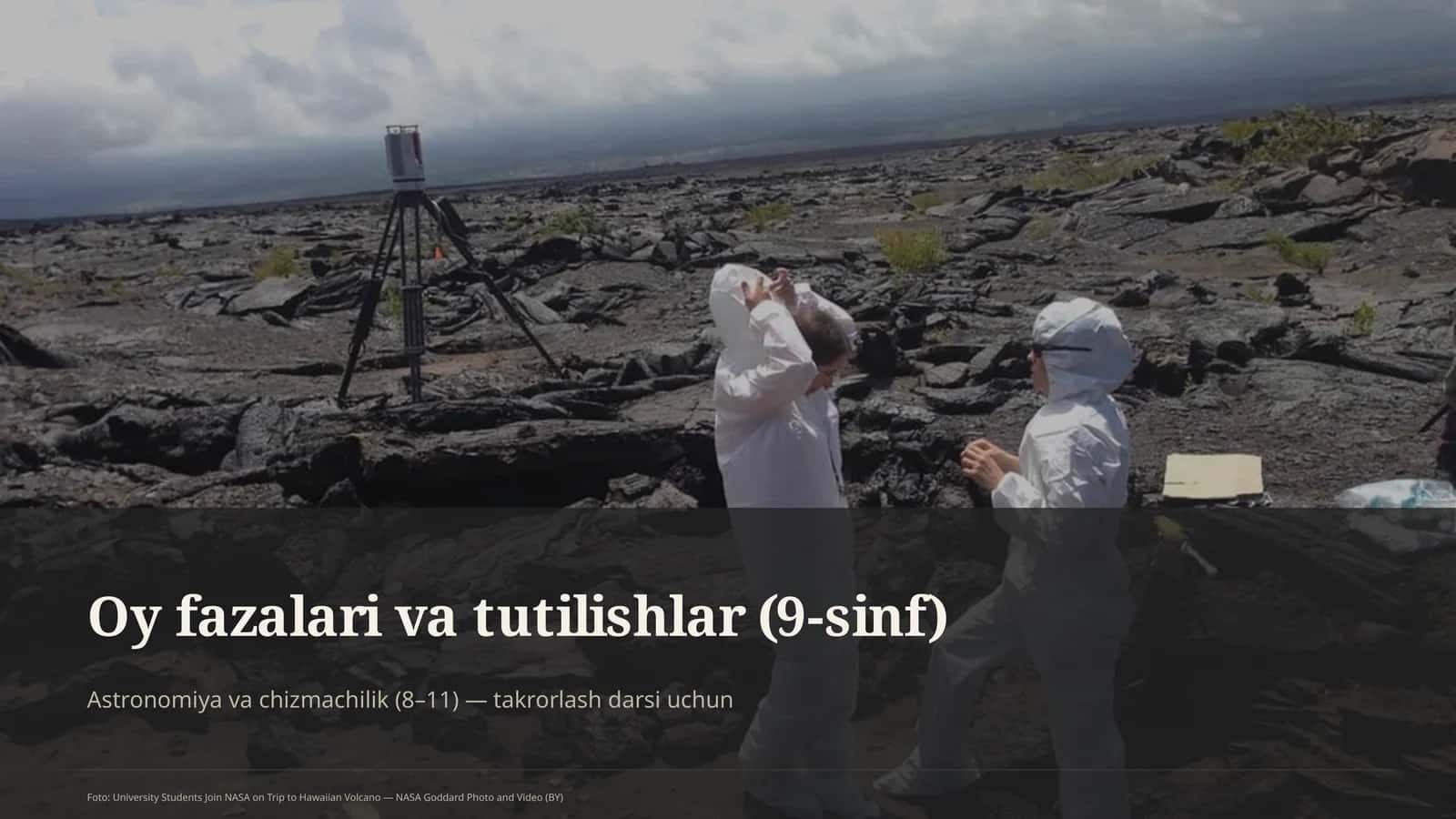 Oy fazalari va tutilishlar (9-sinf) 1